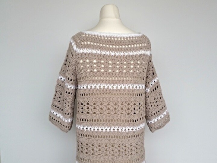 Häkelanleitung alle Größen Shirts,Pulli und Tuch Summer Edition No.1