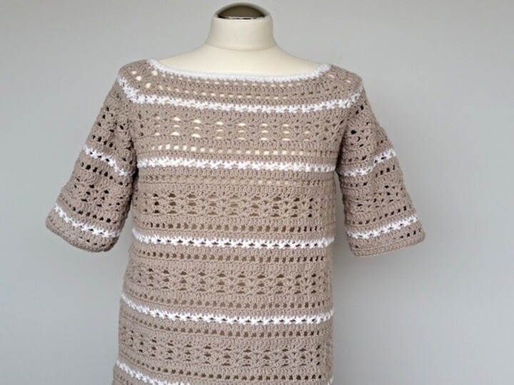 Häkelanleitung alle Größen Shirts,Pulli und Tuch Summer Edition No.1