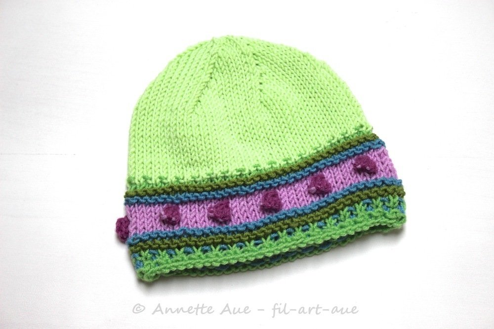 Strickanleitung für Babymütze in 4 Größen