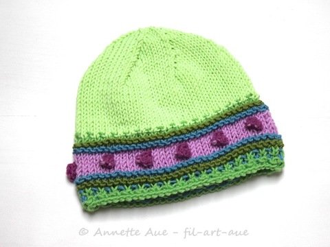 Strickanleitung für Babymütze in 4 Größen