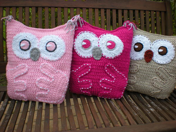 Owl Pillow Cushion Crochet Pattern