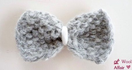 Strickanleitung - Applikation Strickschleife - Grobstrick - Wollreste - A14