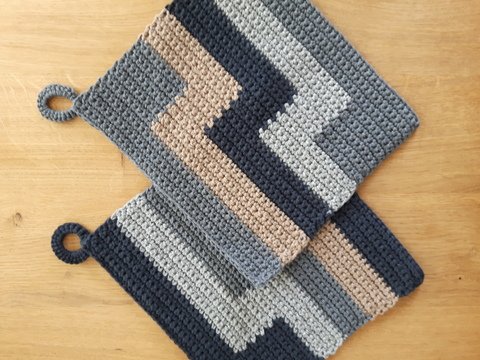 Topflappen gehäkelt