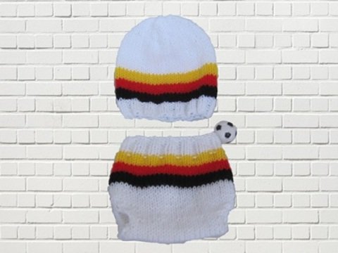 Strickanleitung Babyset, Babymütze und Babyhöschen/Windelhöschen von 0-8 Monate tragbar