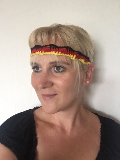 Häkelanleitung 3 coole EM-Haarbänder 