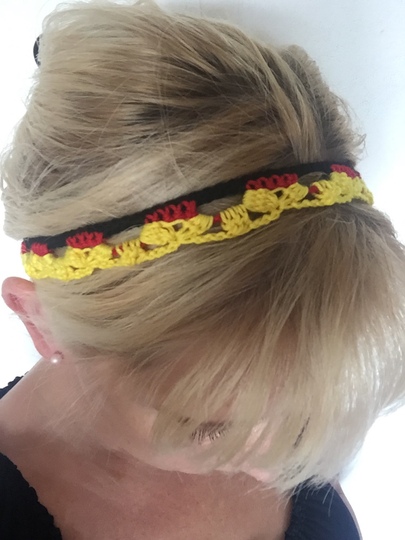 Häkelanleitung 3 coole EM-Haarbänder 