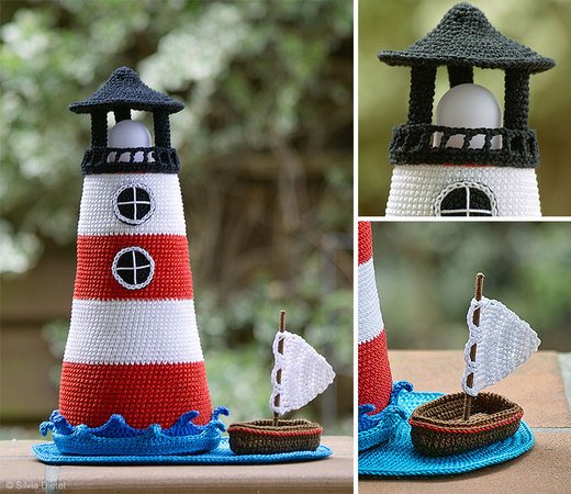 Leuchtturm Hakeln Mit Boot Dabei Deko