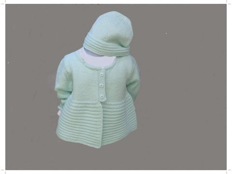 Kleinkindjacke Größe 74 - 80 - Strickanleitung