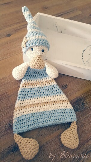 Häkelanleitung Schmusetuch Sam für Babys und Kleinkinder 