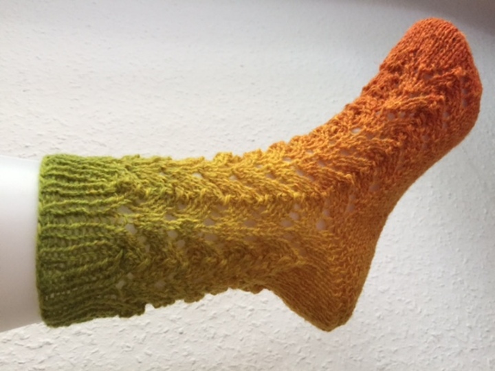 Socken Bunte Forelle - Strickanleitung