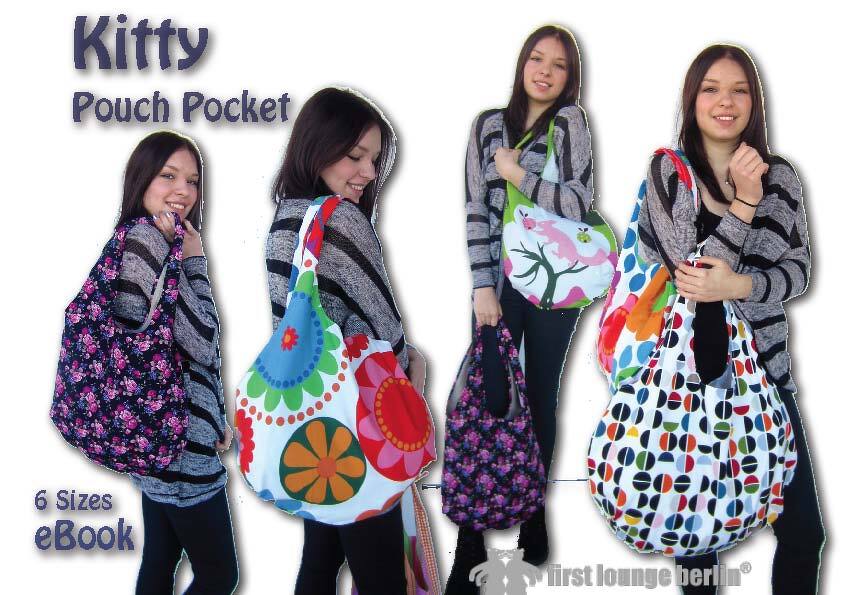 US-Kitty *** Pouch Pocket Shopper E-Book Pdf Sewing instruction with pattern in 6 sizes xs-xxl made with Love from firstloungeberlin - Image 5