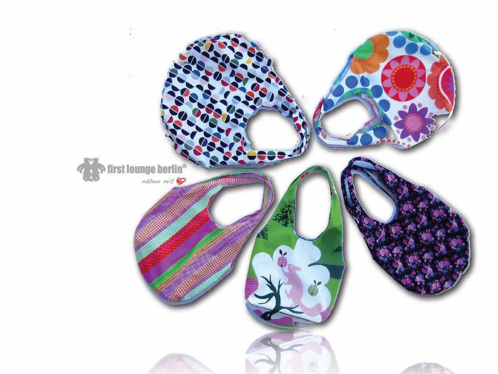 US-Kitty *** Pouch Pocket Shopper E-Book Pdf Sewing instruction with pattern in 6 sizes xs-xxl made with Love from firstloungeberlin