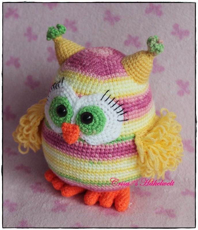 Eule "Candy", gehäkelte Eule - Bild 4
