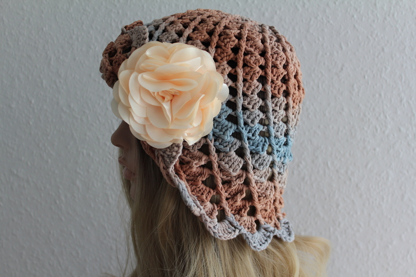 "Lady Joy" gehäkelter Sommerhut, PDF-Anleitung