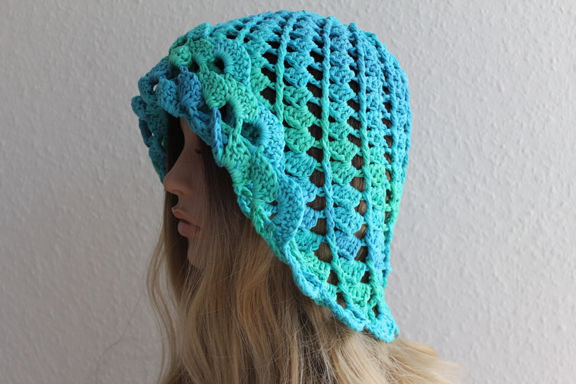 "Lady Joy" gehäkelter Sommerhut, PDF-Anleitung