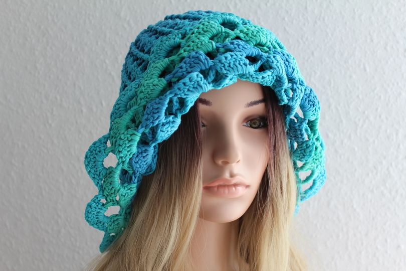 "Lady Joy" gehäkelter Sommerhut, PDF-Anleitung