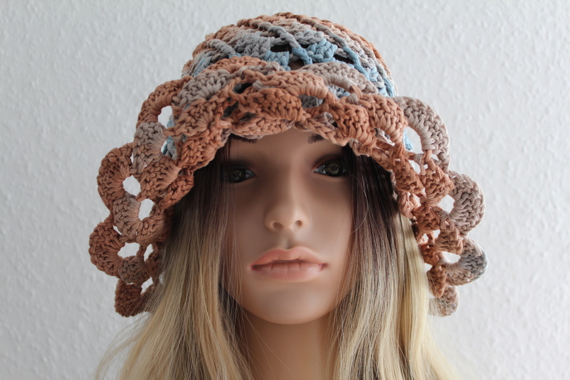 "Lady Joy" gehäkelter Sommerhut, PDF-Anleitung