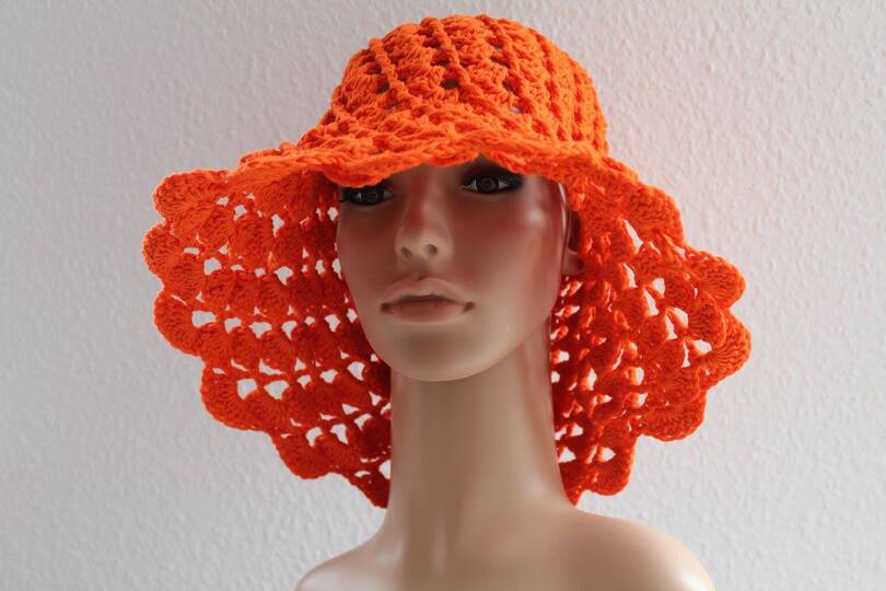 "Lady Joy" gehäkelter Sommerhut, PDF-Anleitung