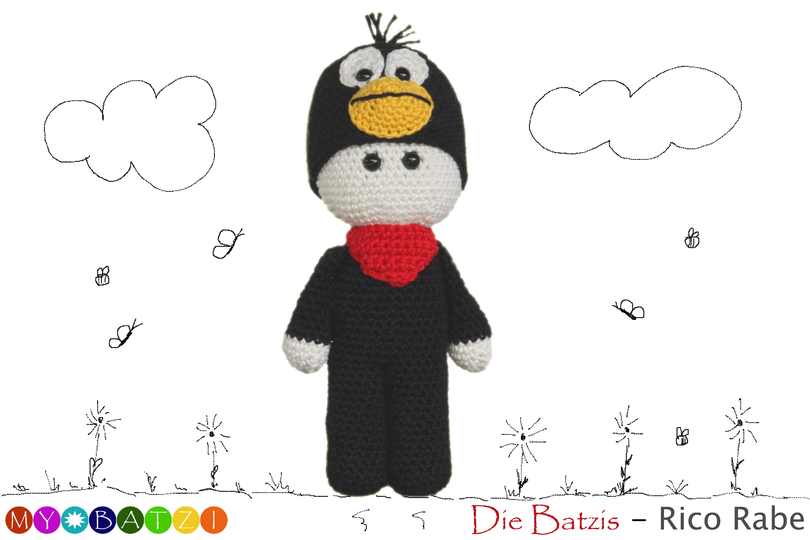 Häkelanleitung Rabe "Rico"