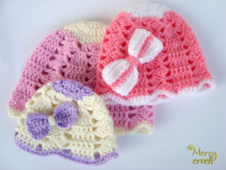 Häkelanleitung Babymütze, Neugeborenenmütze, Neugeborenes Geschenk Hut, Häkelanleitung mädchen Mütze, Kleinkindmütze, Rosa Mädchen Geschenk