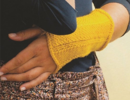 Strickanleitung Stulpe  „Auf Zack“ - raffinierte Daumenschlinge