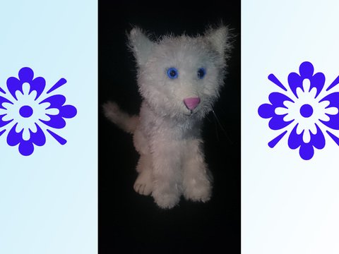 Häkelanleitung Katze (40 cm)