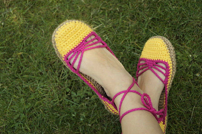 Häkelanleitung Sommersandalen Gr. 36-41