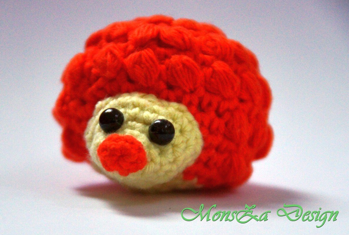 Igelchen Charly - Taschenbaumler - Häkelanleitung