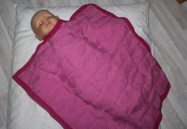 Kinder Baby Strick Blanket Schmusedecke Schlafsack Krabbeldecke Kuscheldecke PD