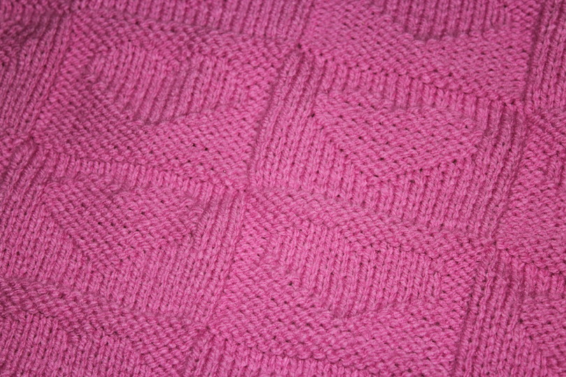 Strickanleitung Babydecke, Baby-Decke, Krabbeldecke, Spieldecke mit Herzen für Anfänger