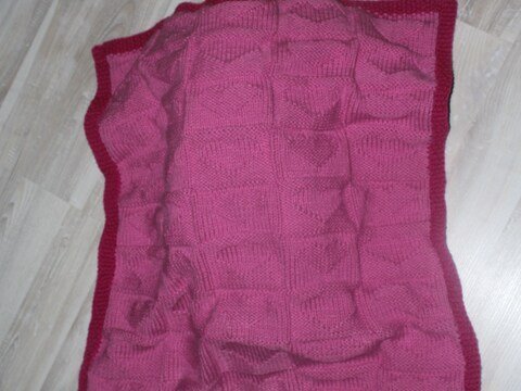 Strickanleitung Babydecke, Baby-Decke, Krabbeldecke, Spieldecke mit Herzen für Anfänger