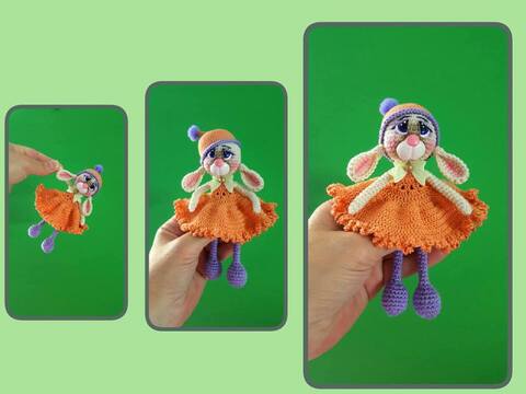 Anleitung Amigurumi Mini Häschen 15 cm Groß