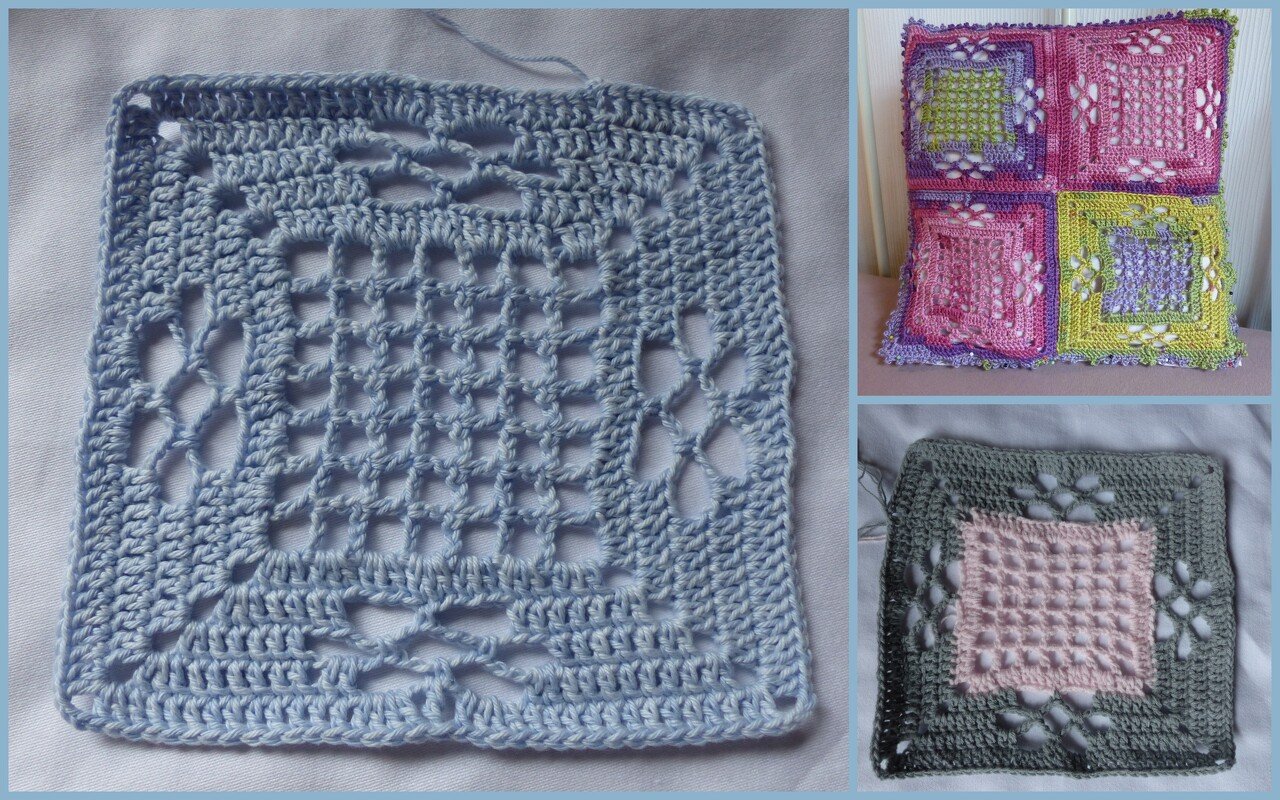 Häkelanleitung Granny - Gittermuster