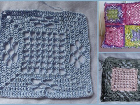 Häkelanleitung Granny - Gittermuster