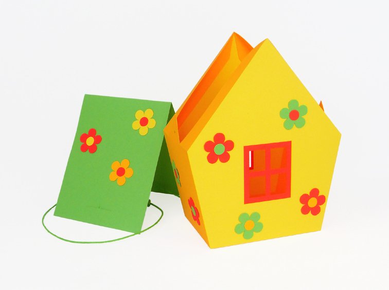 Geschenkverpackung – Häuschen – Bastelvorlagen und Anleitung - Bild 5