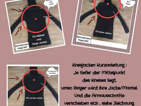Kreisjacke Weste Mantel Kurzanleitung 