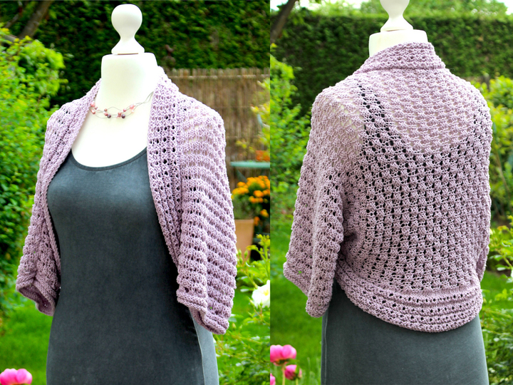 Strickanleitung Bolero / Seelenwärmer, Größen 34 - 52