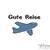 Stickdatei/ Stickmotiv "Flugzeug / Gute Reise" Pes Format (Deco, Brother, Babylock) 