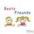 Stickdatei/ Stickmotiv "Beste Freunde" Pes Format (Deco, Brother, Babylock) 