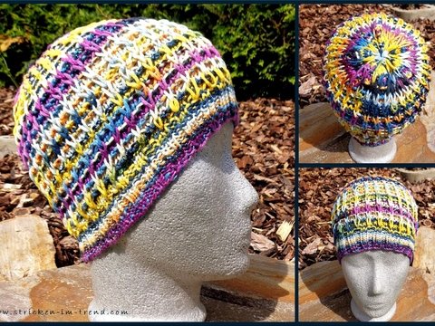 Strickanleitung für Sommerhaube/Sommermütze | *SummerSplash"