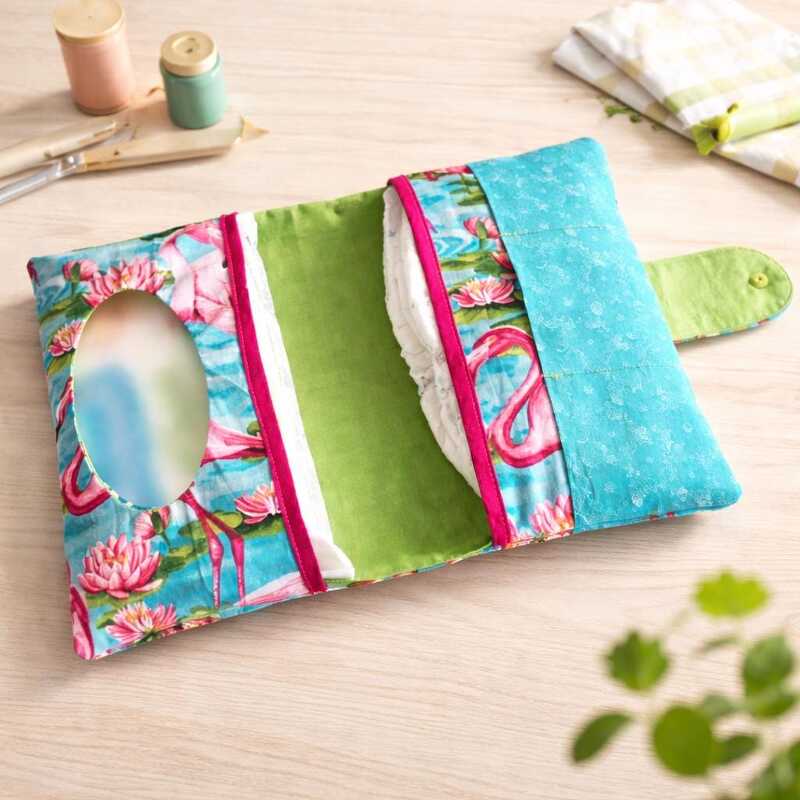 Nähanleitung Windeltasche Lotte mit 3 Fächervarianten und Schnittmuster