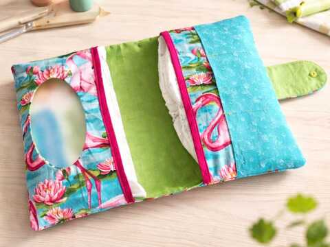 Nähanleitung Windeltasche Lotte mit 3 Fächervarianten und Schnittmuster