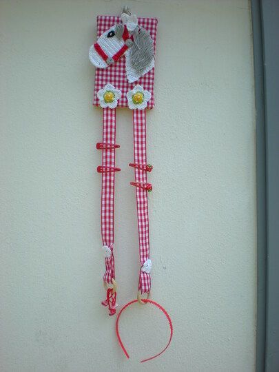 Haarspangenhalter Häkel- und Bastelanleitung