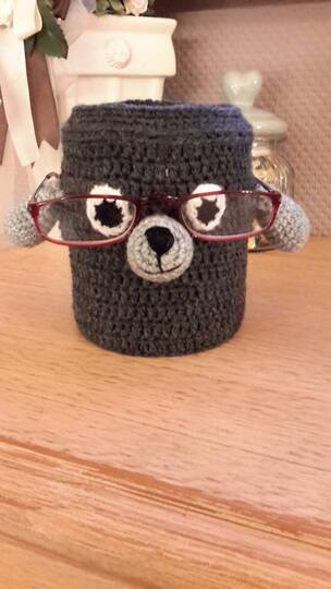 Häkelanleitung - Brillenhalterhund - Utensilo - Platz für die Brille, nie wieder suchen ;-)