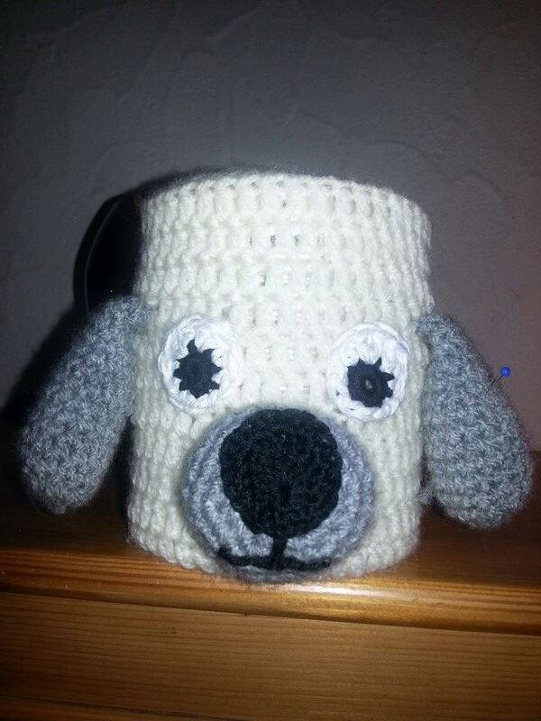 Häkelanleitung - Brillenhalterhund - Utensilo - Platz für die Brille, nie wieder suchen ;-) - Bild 3