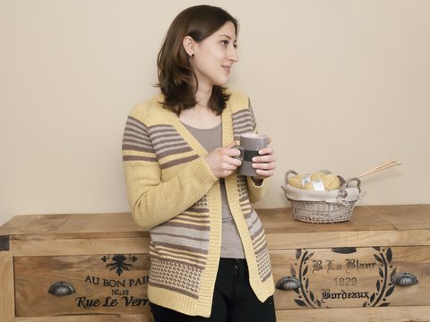 Clara - striped cardigan