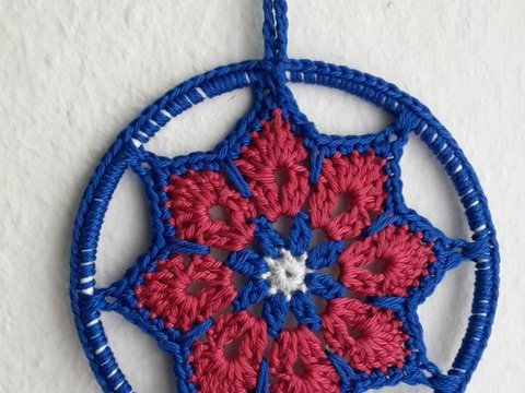 Anleitung gehäkeltes Sternmandala