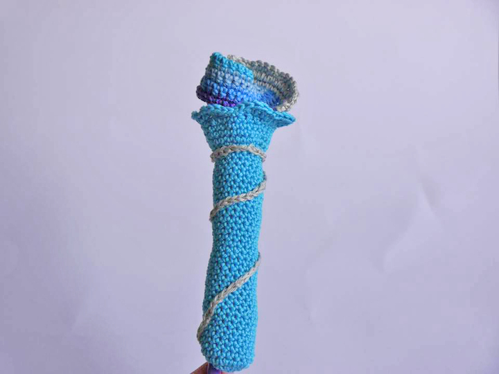 Element Luft - Zauberstab - Greifling - Häkelanleitung