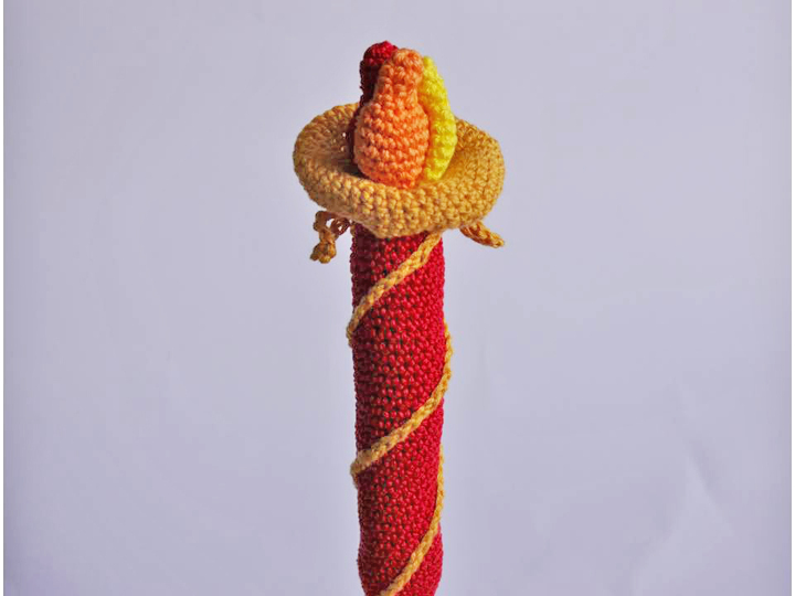 Element Luft - Zauberstab - Greifling - Häkelanleitung