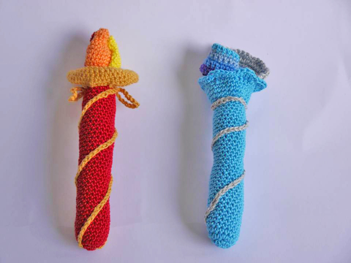 Element Luft - Zauberstab - Greifling - Häkelanleitung